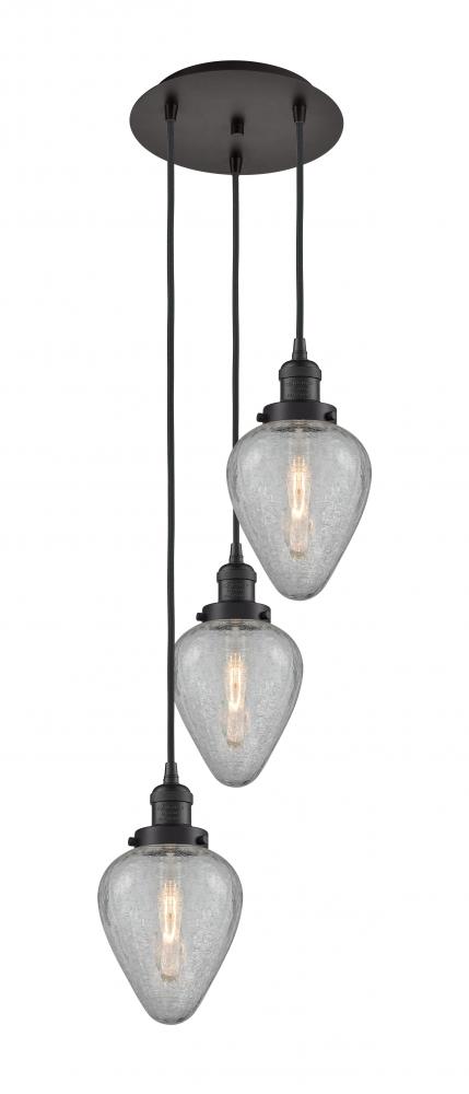 Geneseo - 3 Light - 13 inch - Oil Rubbed Bronze - Cord hung - Multi Pendant