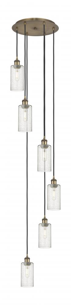 Crown Point - 6 Light - 16 inch - Brushed Brass - Multi Pendant