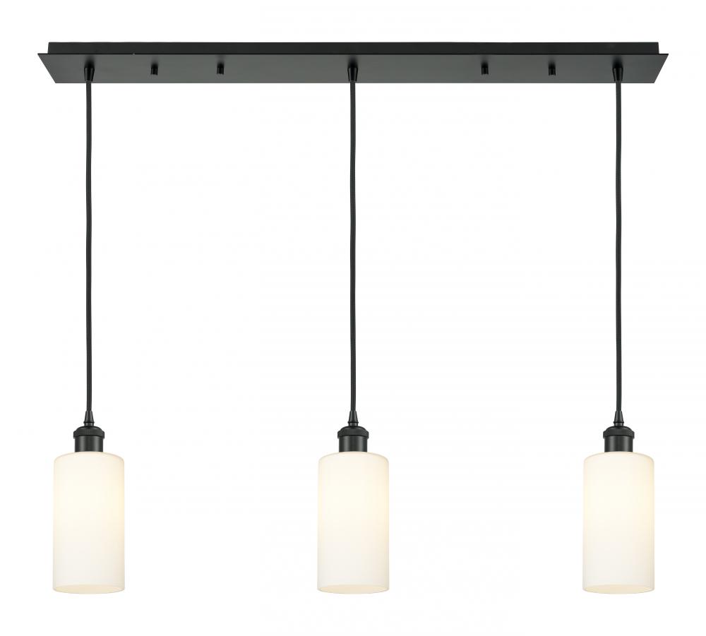 Crown Point - 3 Light - 37 inch - Matte Black - Linear Pendant