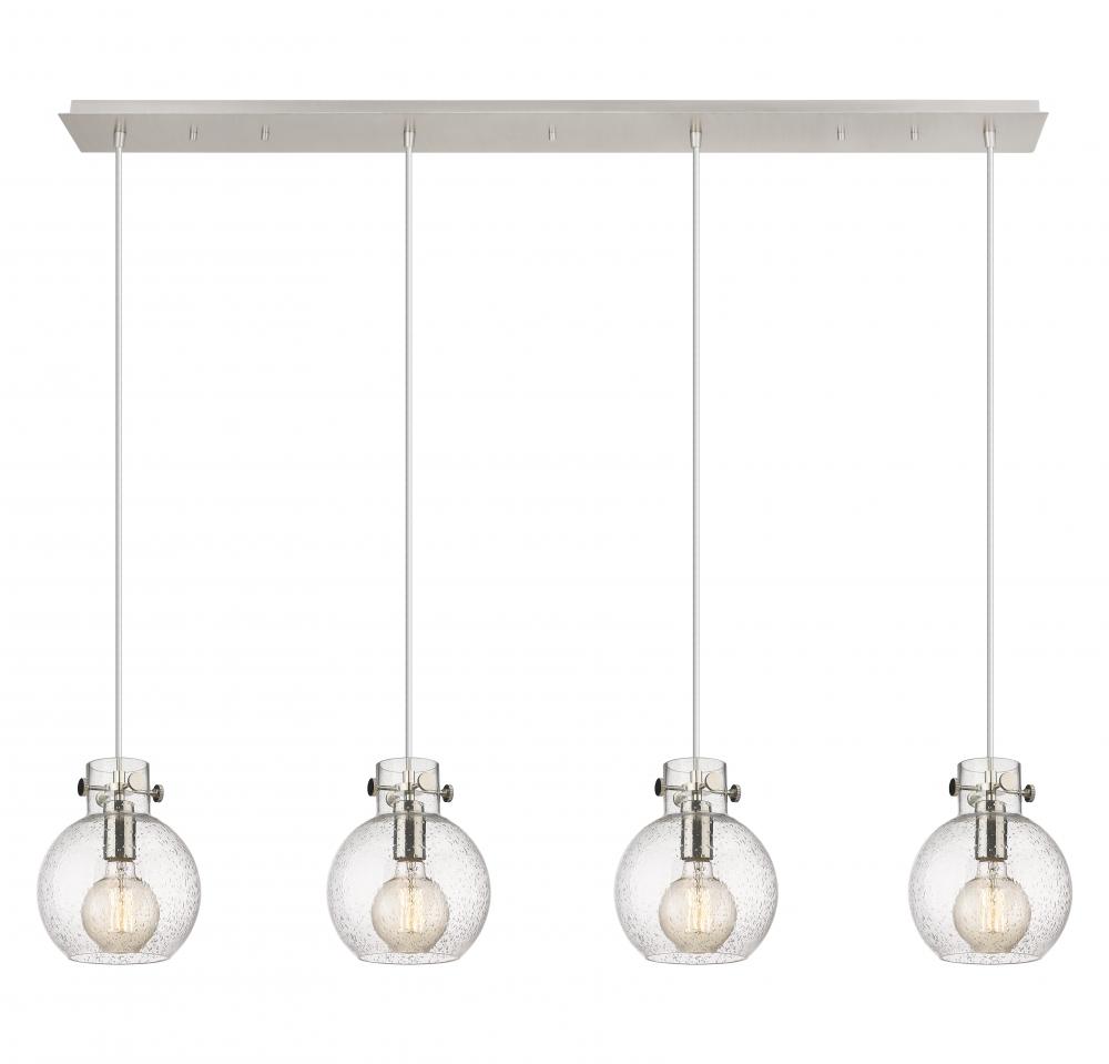 Newton Sphere - 4 Light - 52 inch - Polished Nickel - Cord hung - Linear Pendant