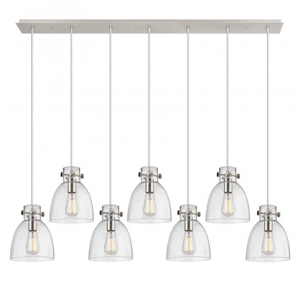 Newton Bell - 7 Light - 52 inch - Polished Nickel - Linear Pendant