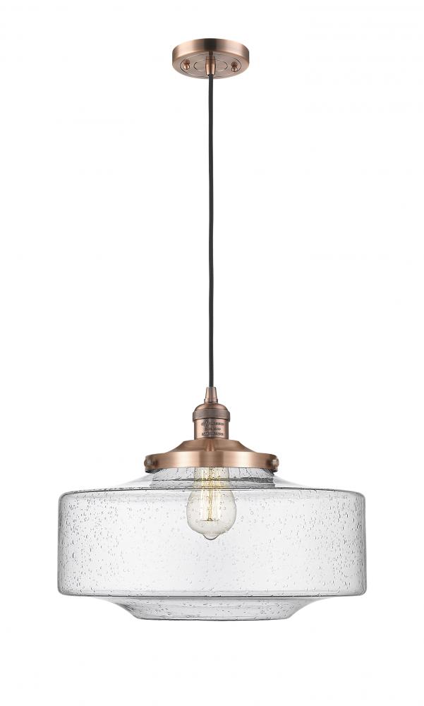 Bridgeton - 1 Light - 16 inch - Antique Copper - Cord hung - Mini Pendant