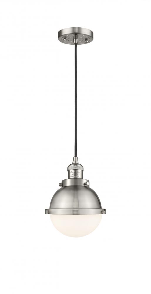 Hampden - 1 Light - 7 inch - Brushed Satin Nickel - Cord hung - Mini Pendant