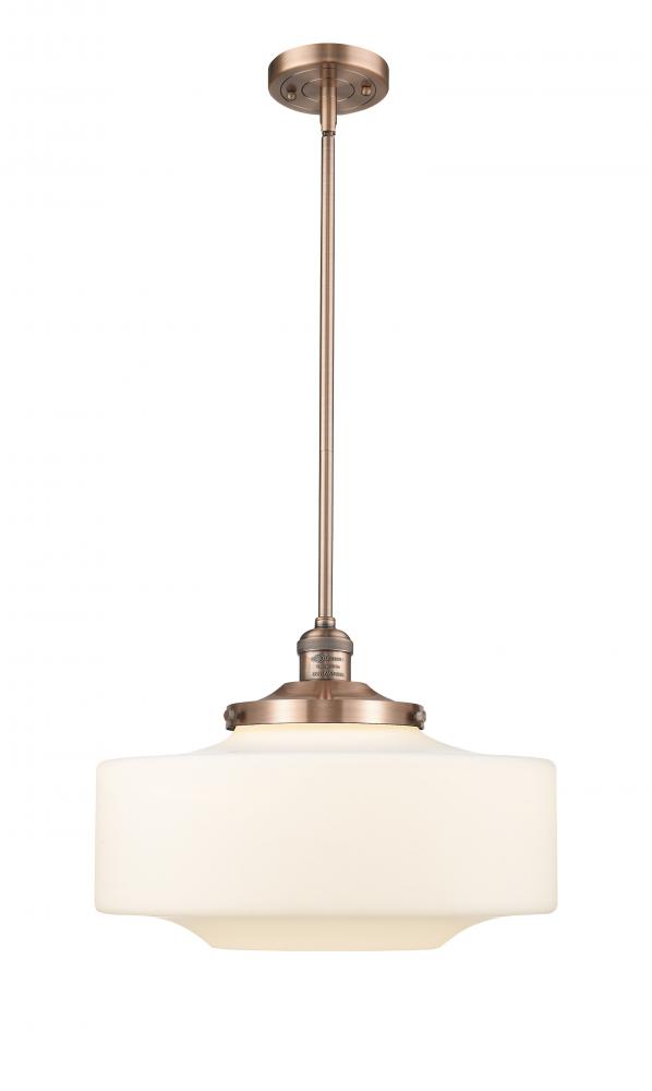 Bridgeton - 1 Light - 16 inch - Antique Copper - Stem Hung - Mini Pendant