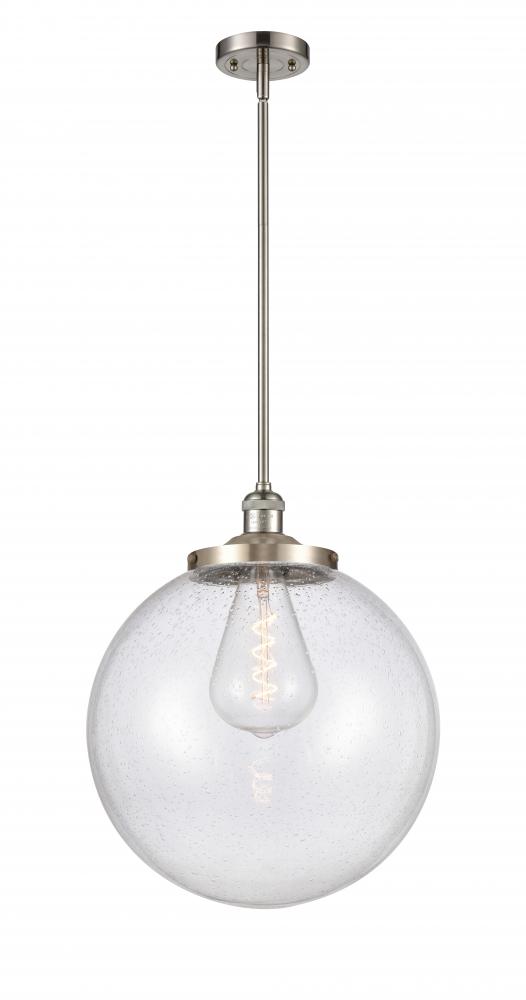 Beacon - 1 Light - 16 inch - Brushed Satin Nickel - Stem Hung - Pendant