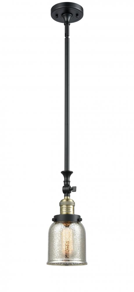 Bell - 1 Light - 5 inch - Black Antique Brass - Stem Hung - Mini Pendant