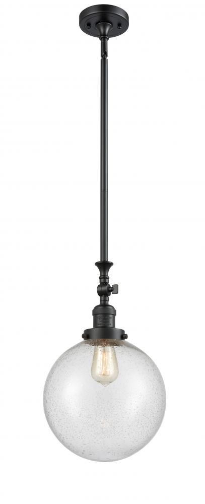 Beacon - 1 Light - 10 inch - Matte Black - Stem Hung - Mini Pendant