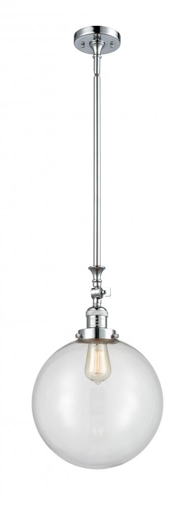 Beacon - 1 Light - 12 inch - Polished Chrome - Stem Hung - Mini Pendant