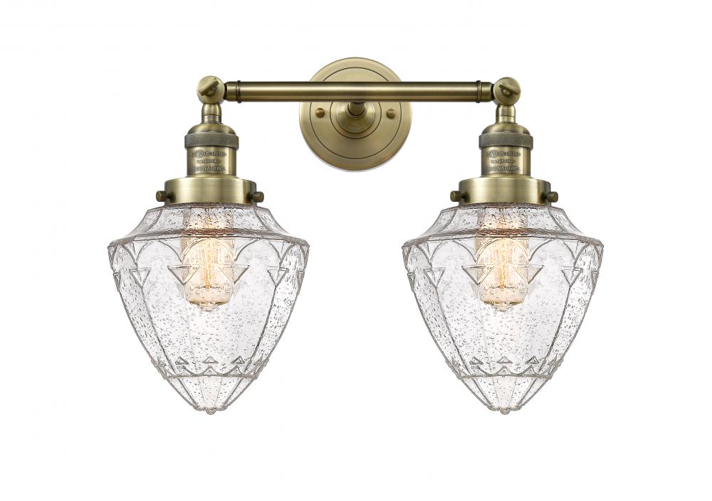 Bullet - 2 Light - 18 inch - Antique Brass - Bath Vanity Light