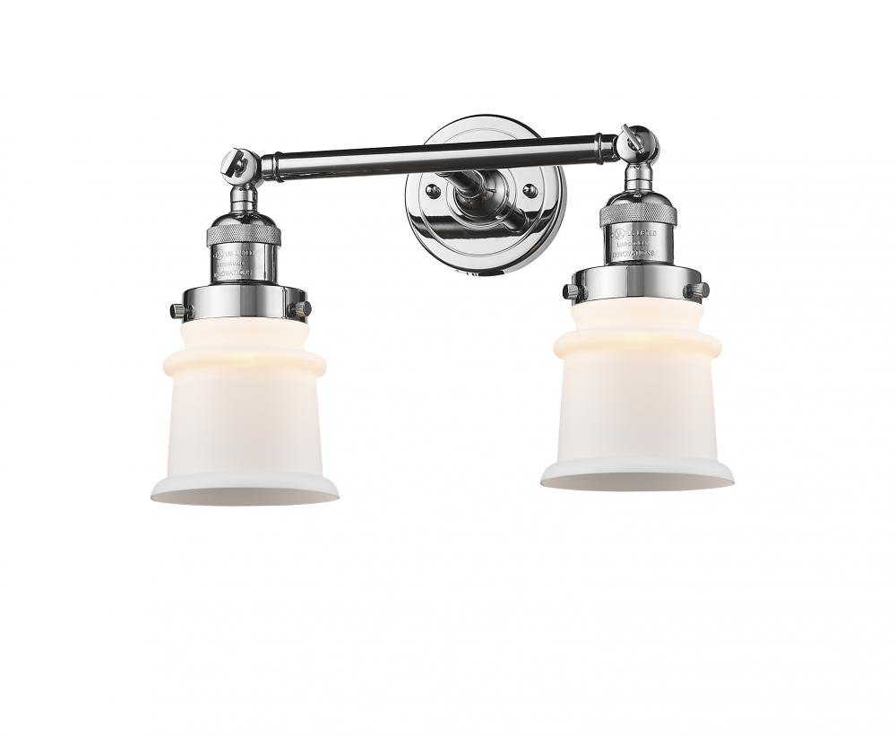 Canton - 2 Light - 17 inch - Polished Chrome - Bath Vanity Light