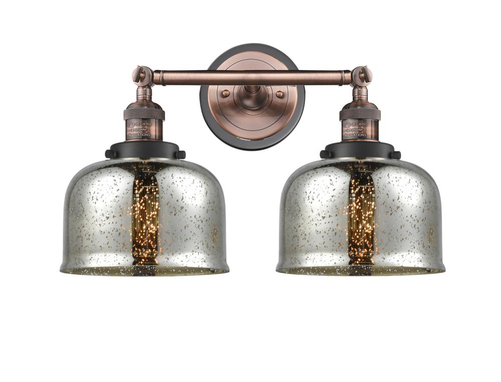 Bell - 2 Light - 18 inch - Antique Copper - Bath Vanity Light