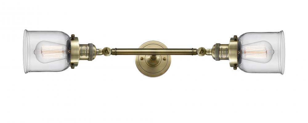 Bell - 2 Light - 5 inch - Antique Brass - Bath Vanity Light