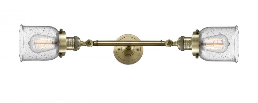 Bell - 2 Light - 5 inch - Antique Brass - Bath Vanity Light