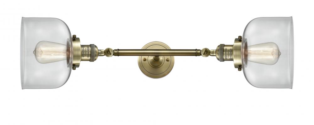 Bell - 2 Light - 8 inch - Antique Brass - Bath Vanity Light