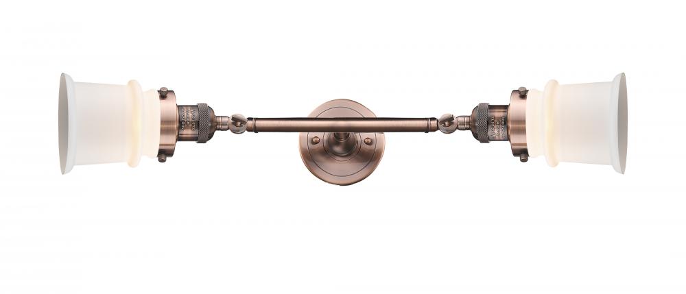 Canton - 2 Light - 6 inch - Antique Copper - Bath Vanity Light