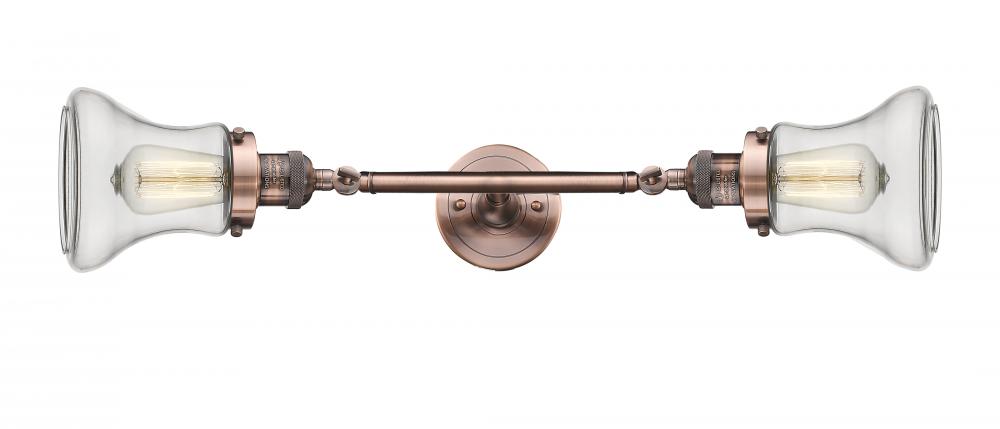 Bellmont - 2 Light - 6 inch - Antique Copper - Bath Vanity Light