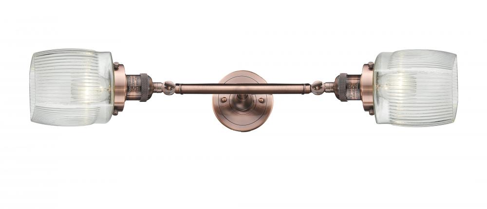 Colton - 2 Light - 6 inch - Antique Copper - Bath Vanity Light