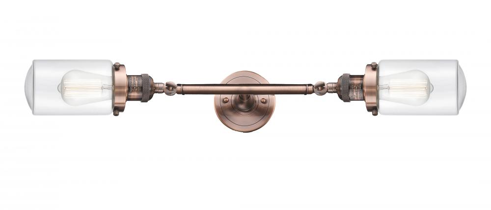 Dover - 2 Light - 5 inch - Antique Copper - Bath Vanity Light