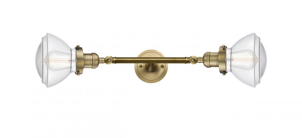 Olean - 2 Light - 7 inch - Brushed Brass - Bath Vanity Light