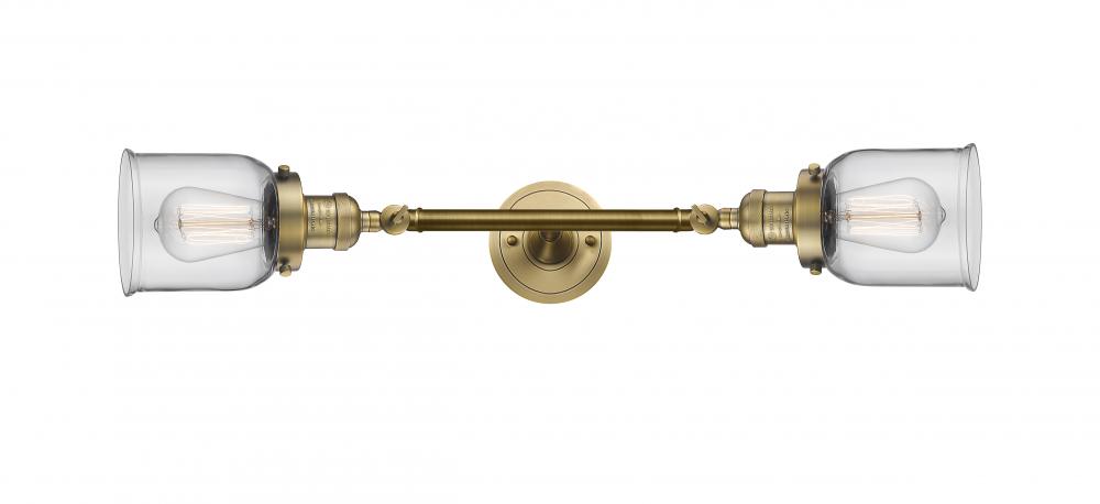 Bell - 2 Light - 5 inch - Brushed Brass - Bath Vanity Light