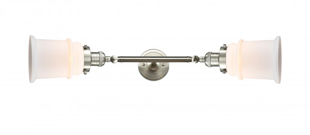 Canton - 2 Light - 6 inch - Brushed Satin Nickel - Bath Vanity Light