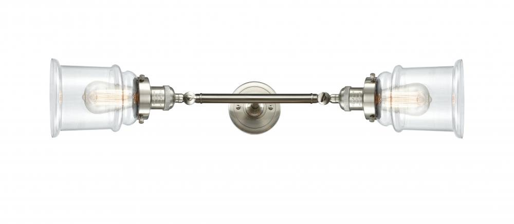 Canton - 2 Light - 6 inch - Brushed Satin Nickel - Bath Vanity Light