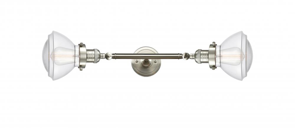 Olean - 2 Light - 7 inch - Brushed Satin Nickel - Bath Vanity Light