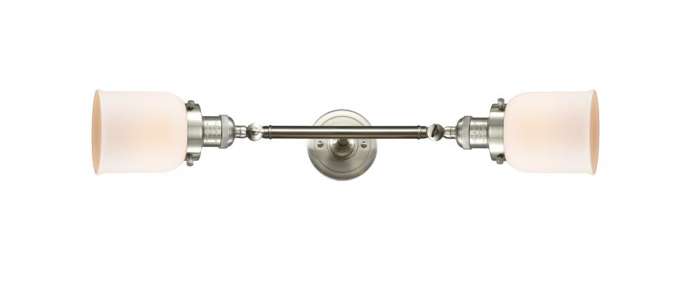 Bell - 2 Light - 5 inch - Brushed Satin Nickel - Bath Vanity Light