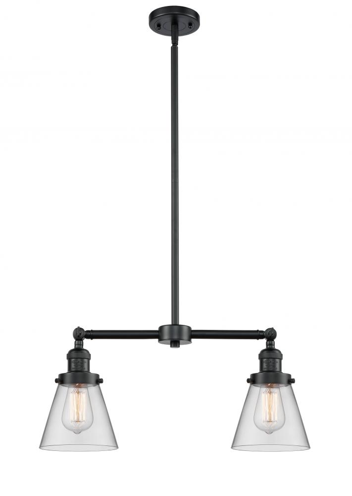 Cone - 2 Light - 21 inch - Oil Rubbed Bronze - Stem Hung - Island Light