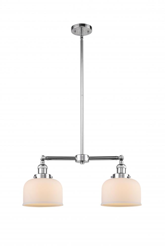 Bell - 2 Light - 21 inch - Polished Chrome - Stem Hung - Island Light