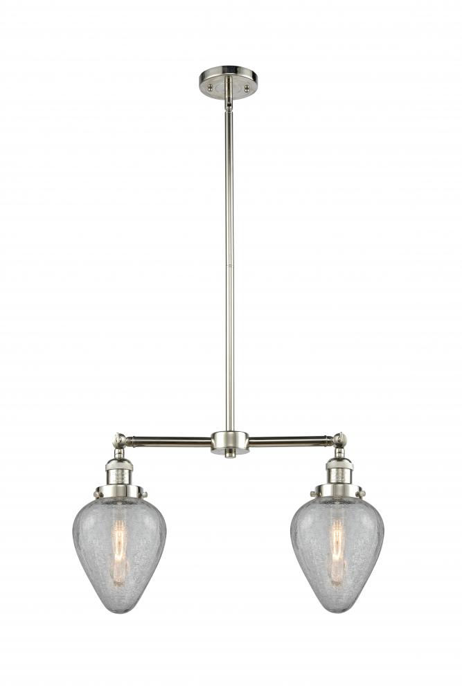 Geneseo - 2 Light - 21 inch - Polished Nickel - Stem Hung - Island Light