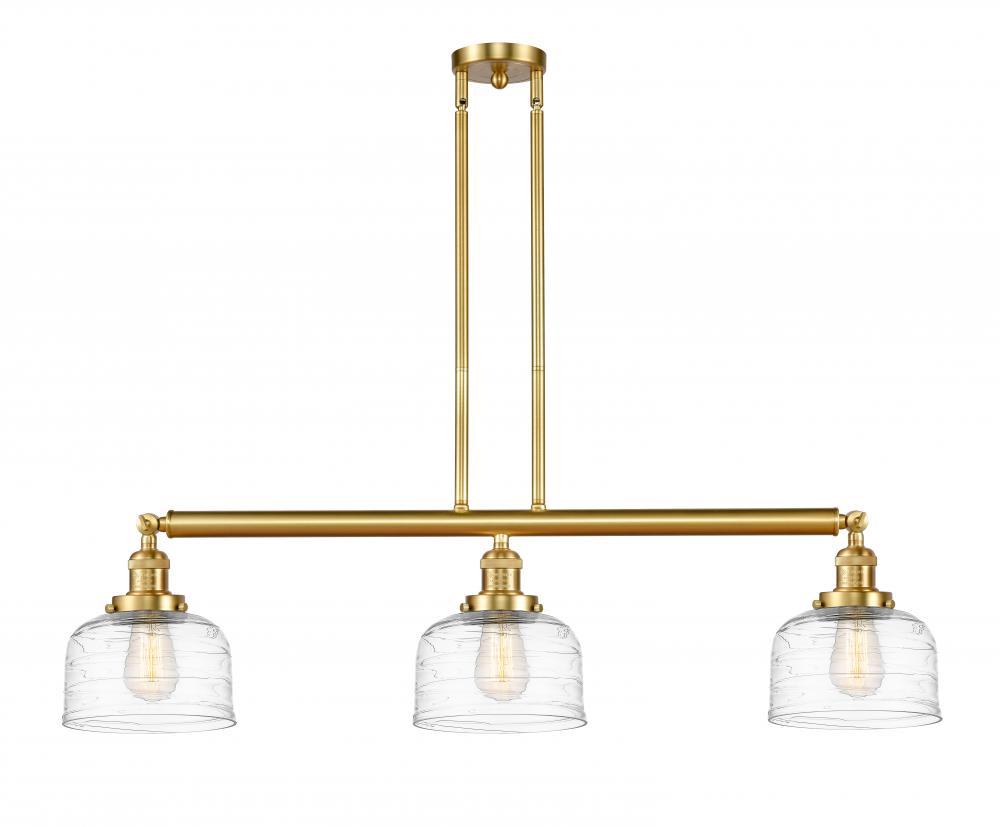 Bell - 3 Light - 41 inch - Satin Gold - Stem Hung - Island Light