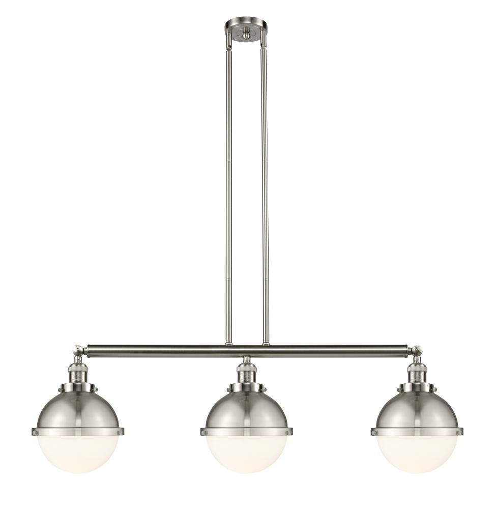 Hampden - 3 Light - 42 inch - Brushed Satin Nickel - Stem Hung - Island Light