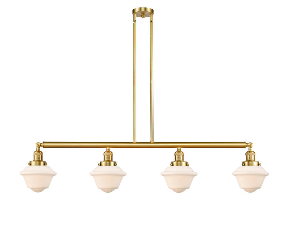 Oxford - 4 Light - 52 inch - Satin Gold - Stem Hung - Island Light