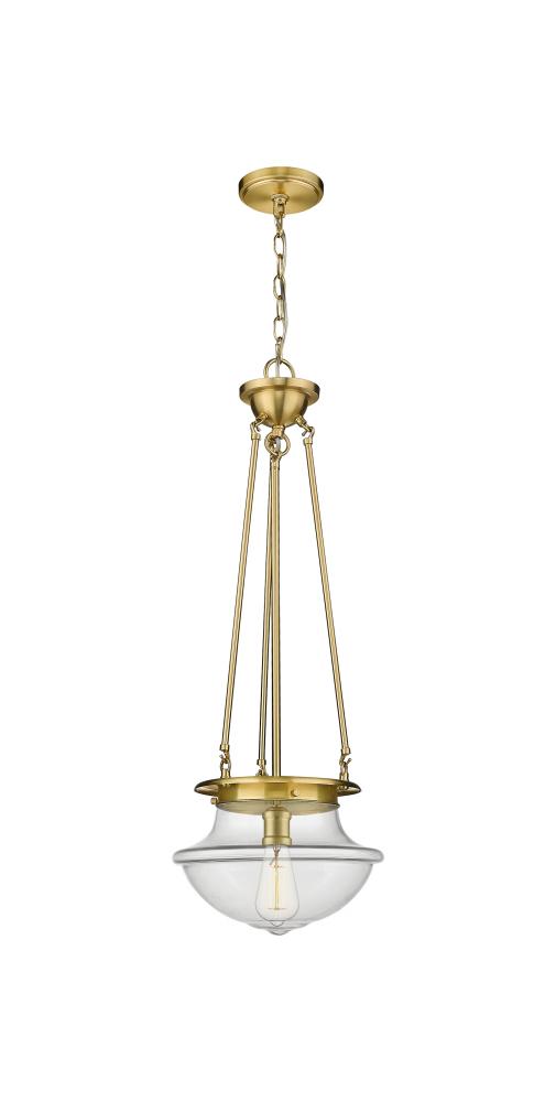 Oxford - 1 Light - 12 inch - Satin Gold - Pendant