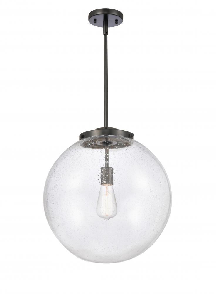 Beacon - 1 Light - 16 inch - Matte Black - Cord hung - Pendant