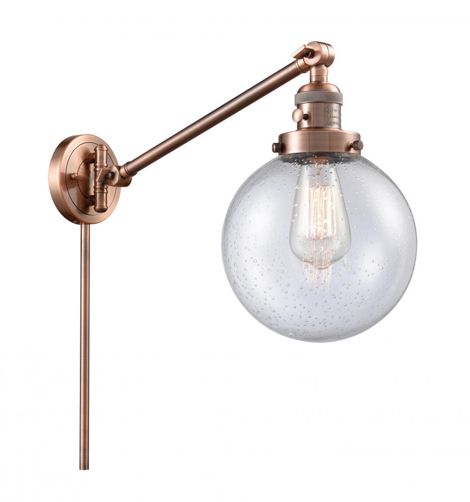 Beacon - 1 Light - 8 inch - Antique Copper - Swing Arm