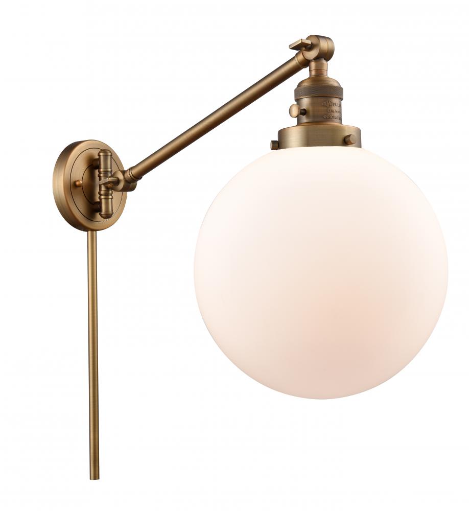 Beacon - 1 Light - 10 inch - Brushed Brass - Swing Arm