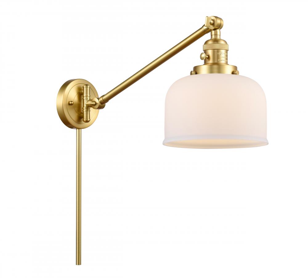 Bell - 1 Light - 8 inch - Satin Gold - Swing Arm