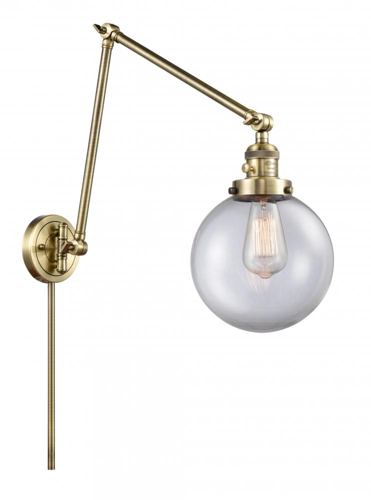 Beacon - 1 Light - 8 inch - Antique Brass - Swing Arm