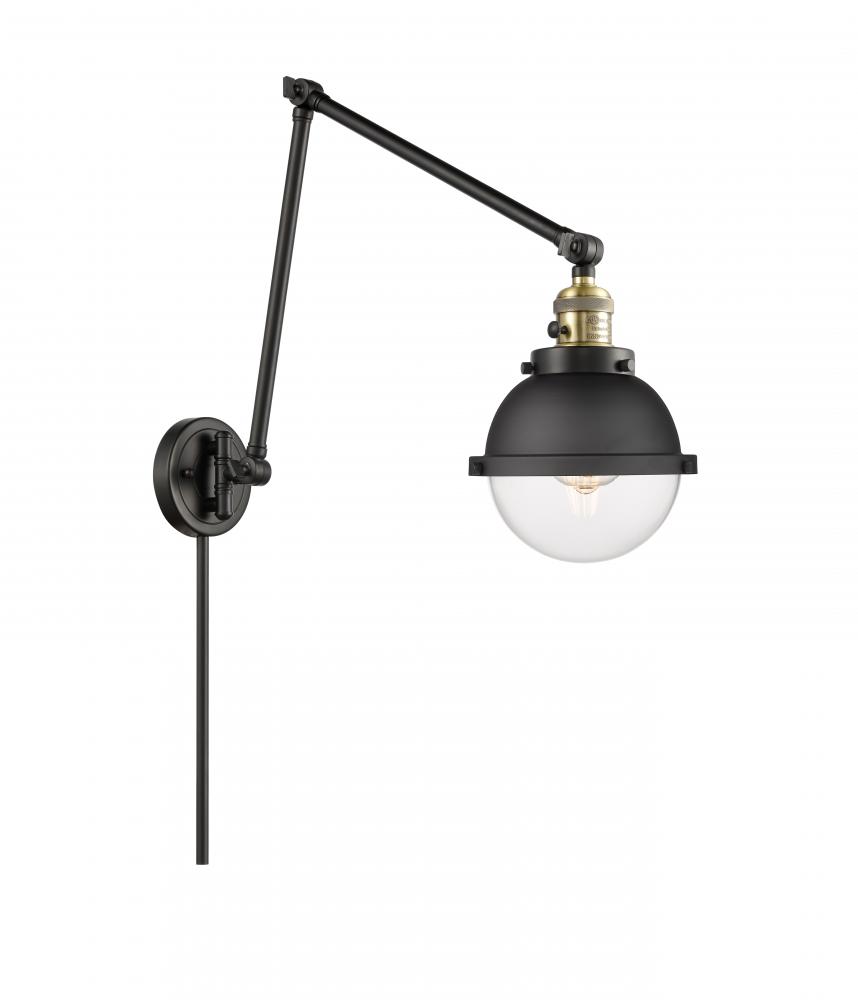 Hampden - 1 Light - 7 inch - Black Antique Brass - Swing Arm