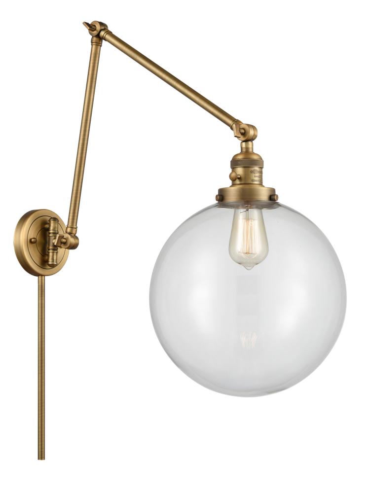 Beacon - 1 Light - 12 inch - Brushed Brass - Swing Arm