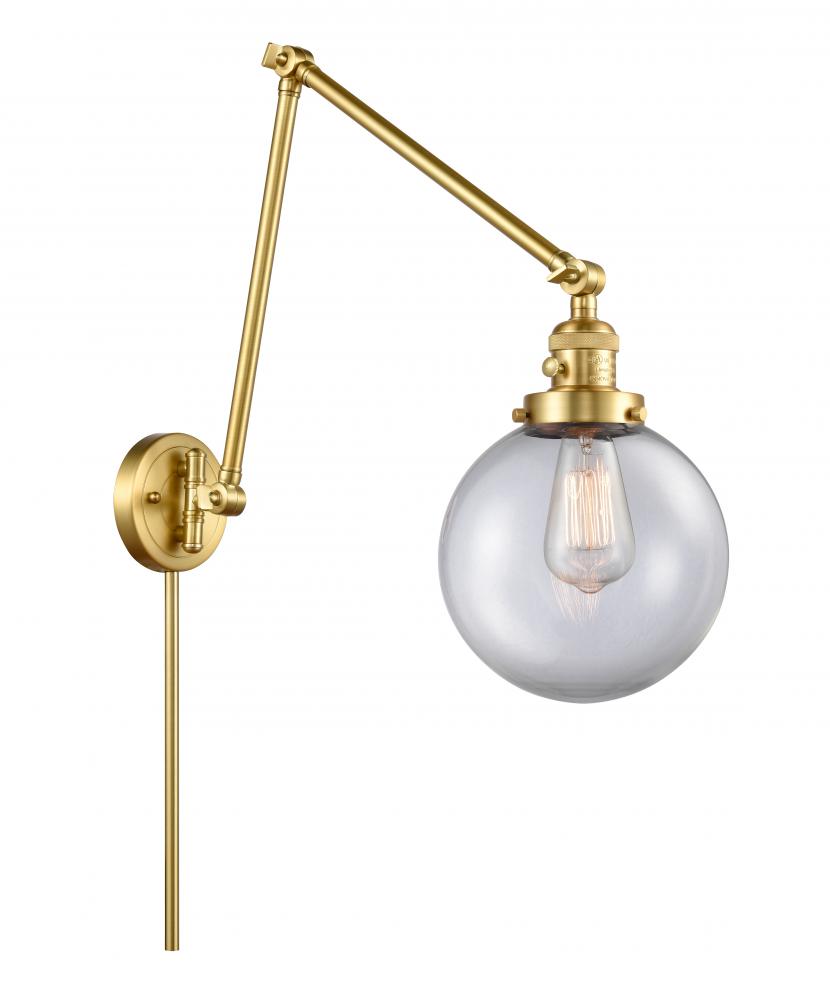 Beacon - 1 Light - 8 inch - Satin Gold - Swing Arm