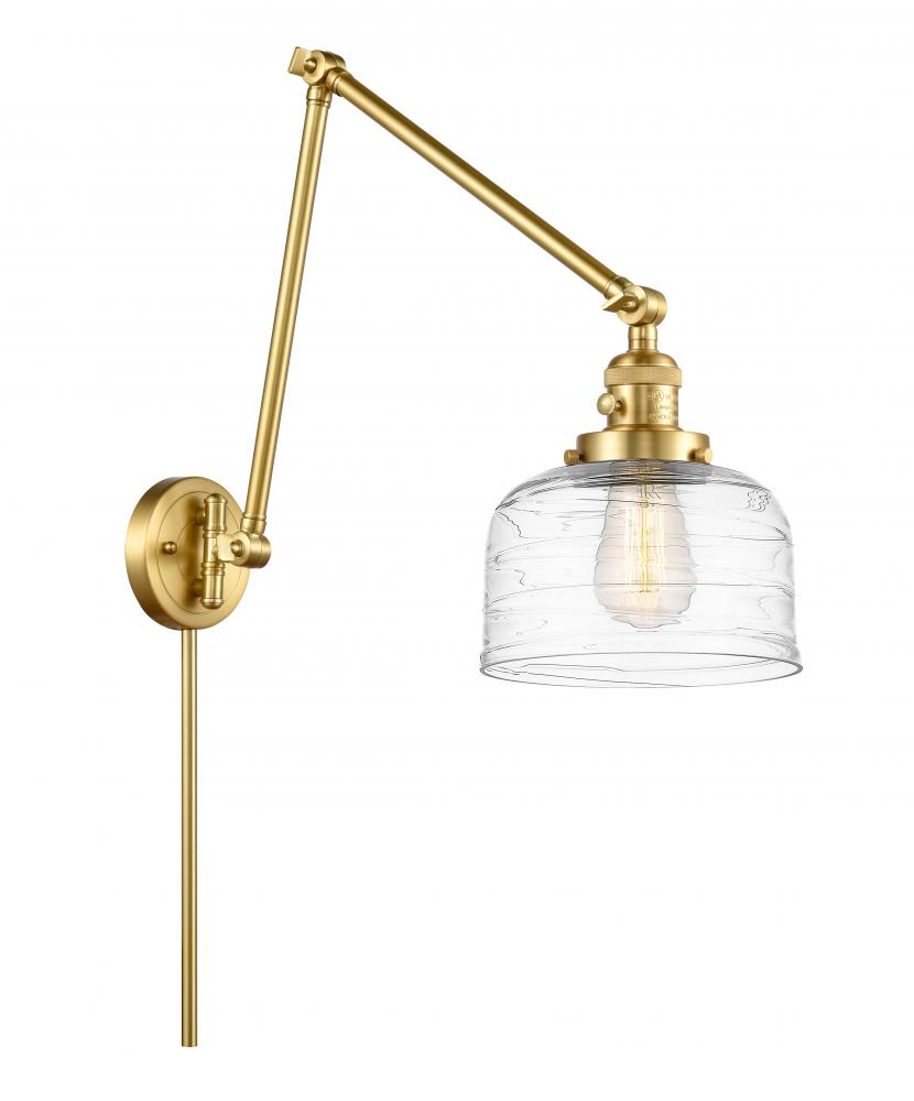 Bell - 1 Light - 8 inch - Satin Gold - Swing Arm