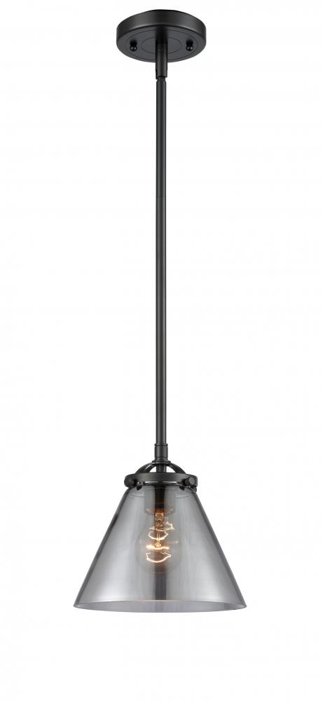 Cone - 1 Light - 8 inch - Oil Rubbed Bronze - Cord hung - Mini Pendant