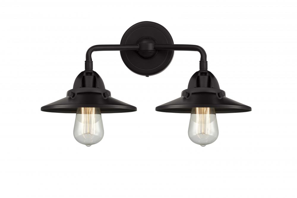 Railroad - 2 Light - 16 inch - Oil Rubbed Bronze - Bath Vanity Light