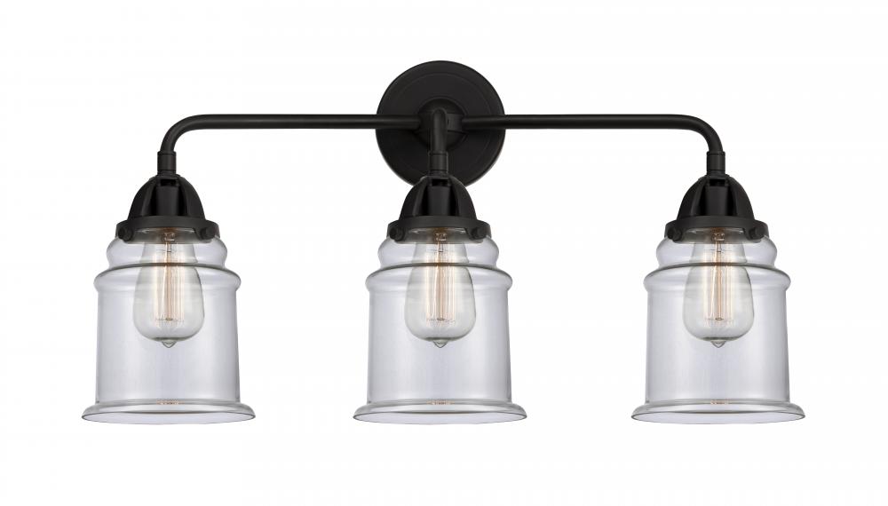 Canton - 3 Light - 24 inch - Matte Black - Bath Vanity Light