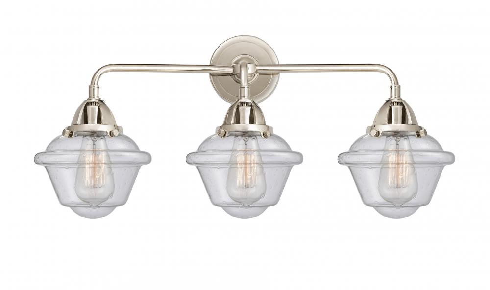 Oxford - 3 Light - 26 inch - Polished Nickel - Bath Vanity Light