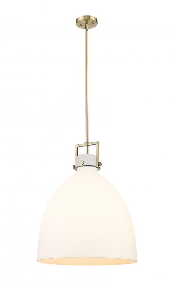 Newton Bell - 1 Light - 18 inch - Brushed Brass - Pendant