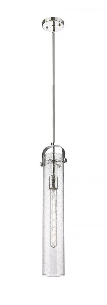 Pilaster - 1 Light - 4 inch Glass - Polished Nickel - Pendant